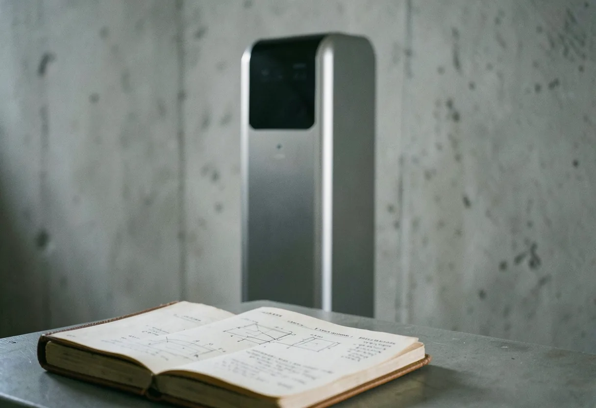 Modern charging station, soft lighting, muted colors, fast charging standards explained.
